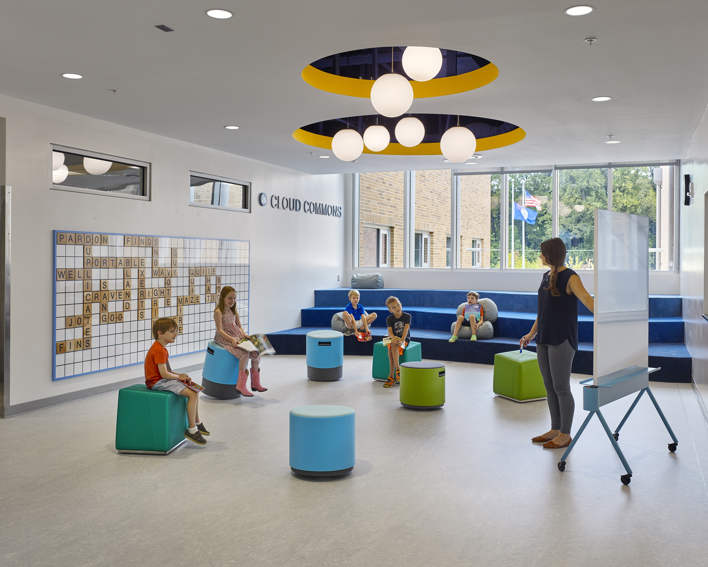 Children learning at Discovery Elementary School
