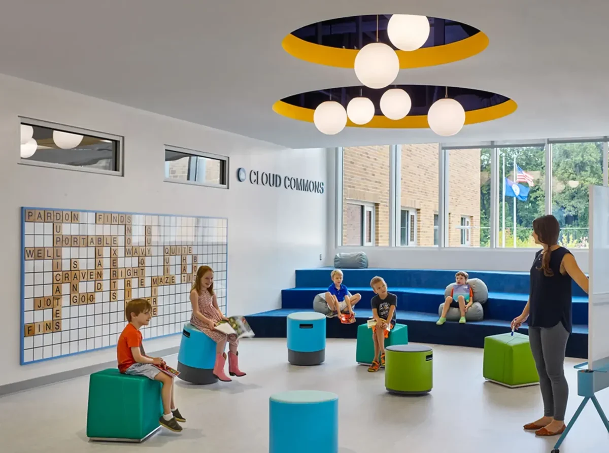 Children learning at Discovery Elementary School