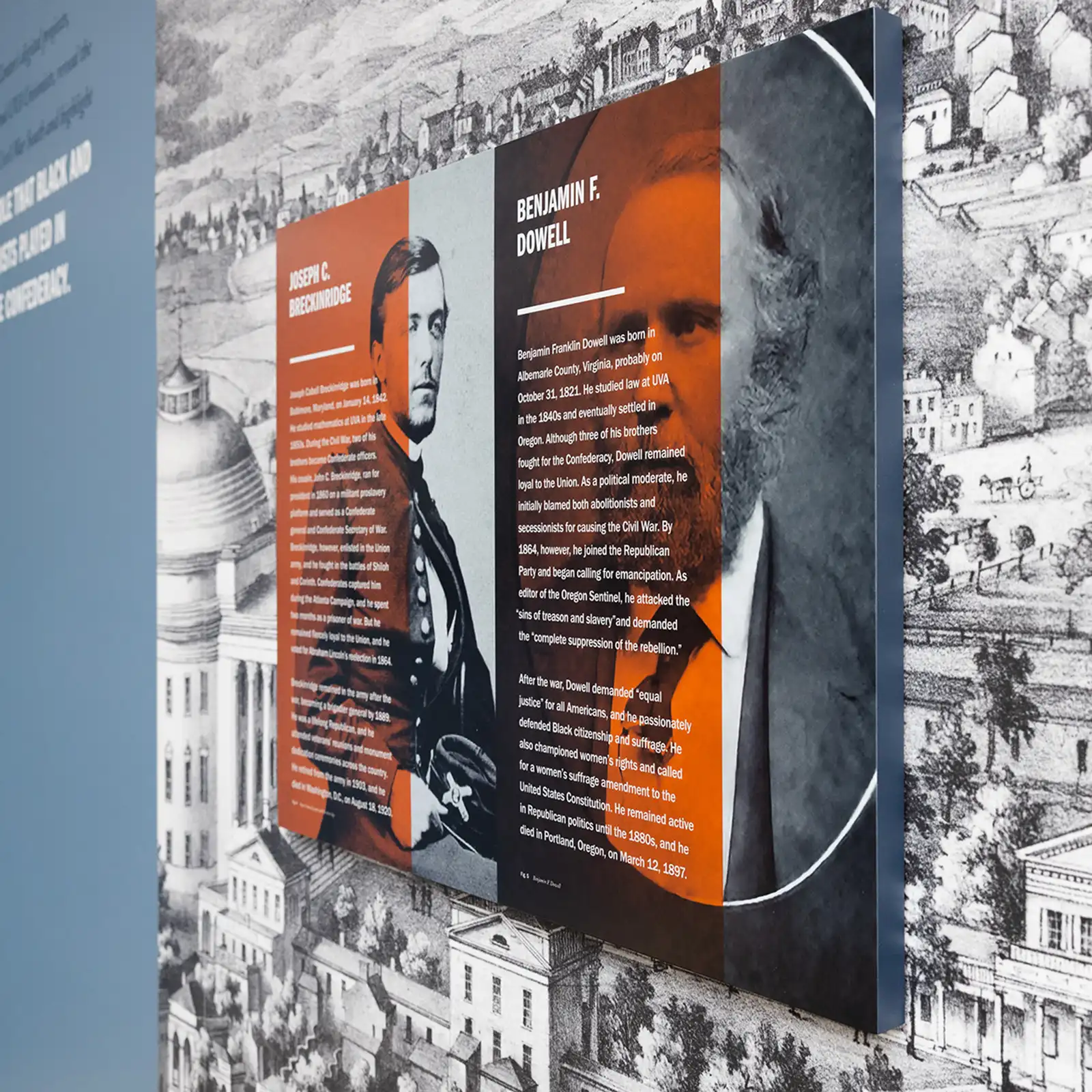 Exhibit about Joseph Breckinridge and Benjamin Dowell at John L. Nau III Center for Civil War History