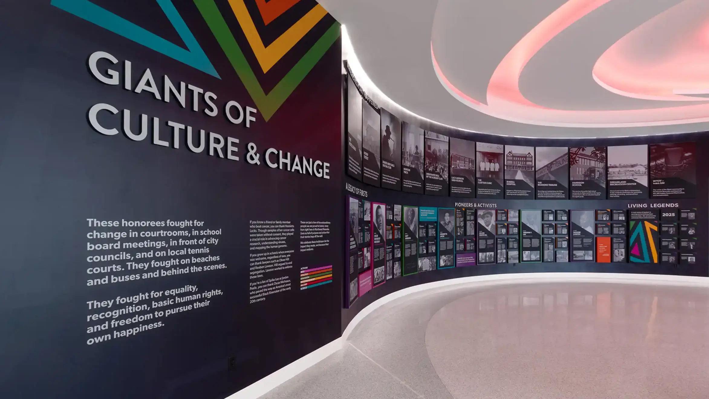 Melrose Plaza Exhibit "Giants of Culture & Change"