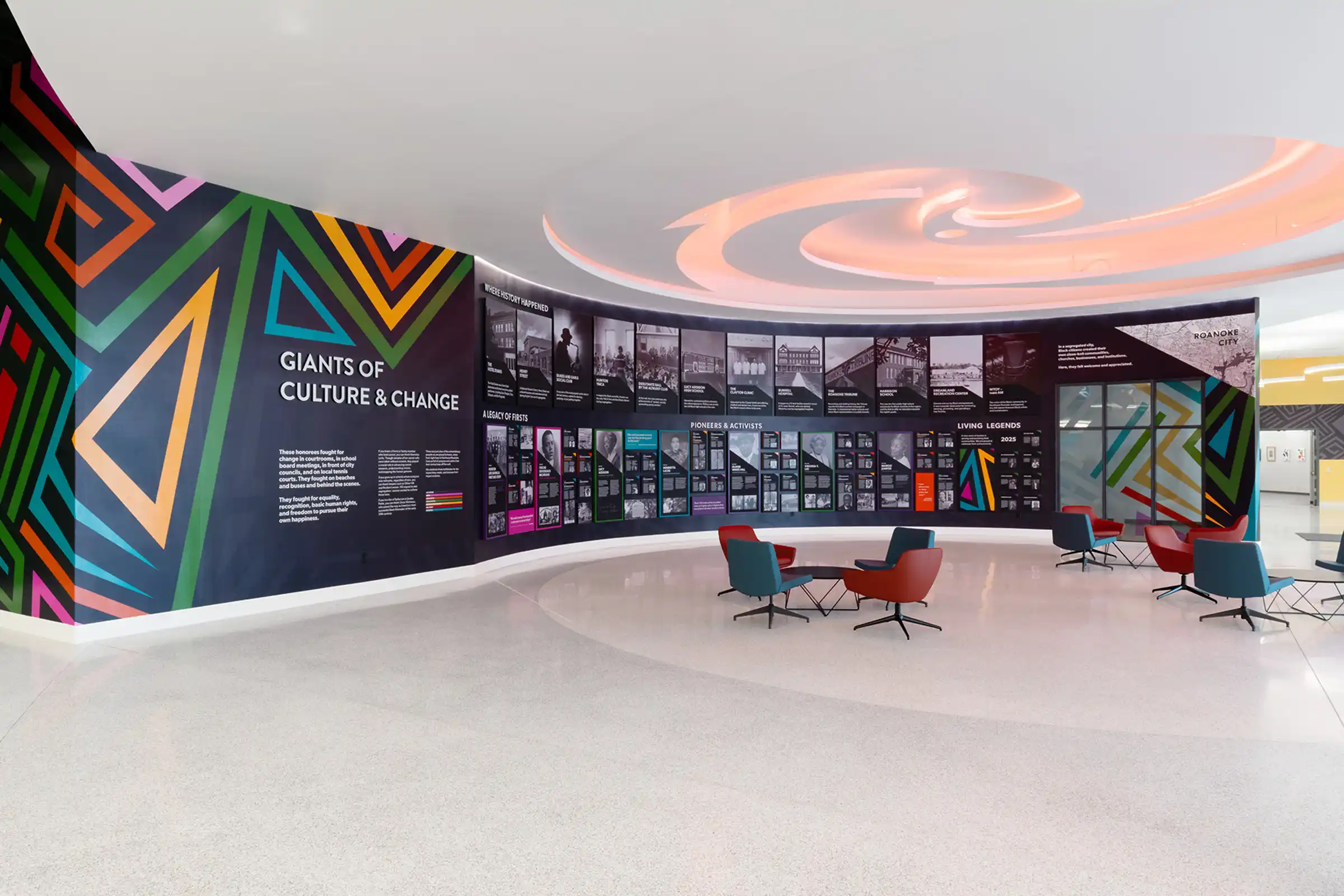 Melrose Plaza Exhibit wide view