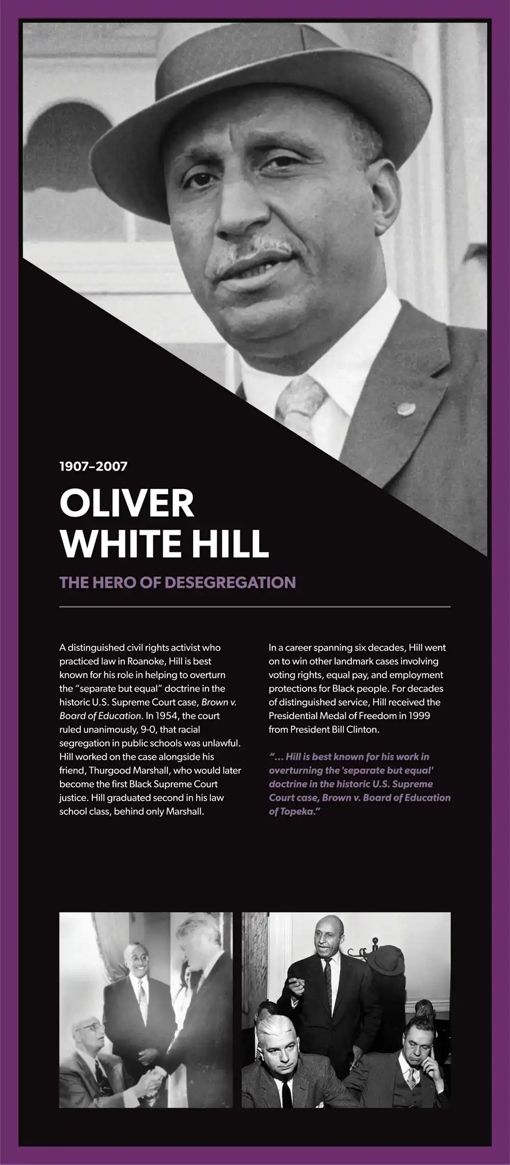 Melrose Plaza Oliver White Hill display