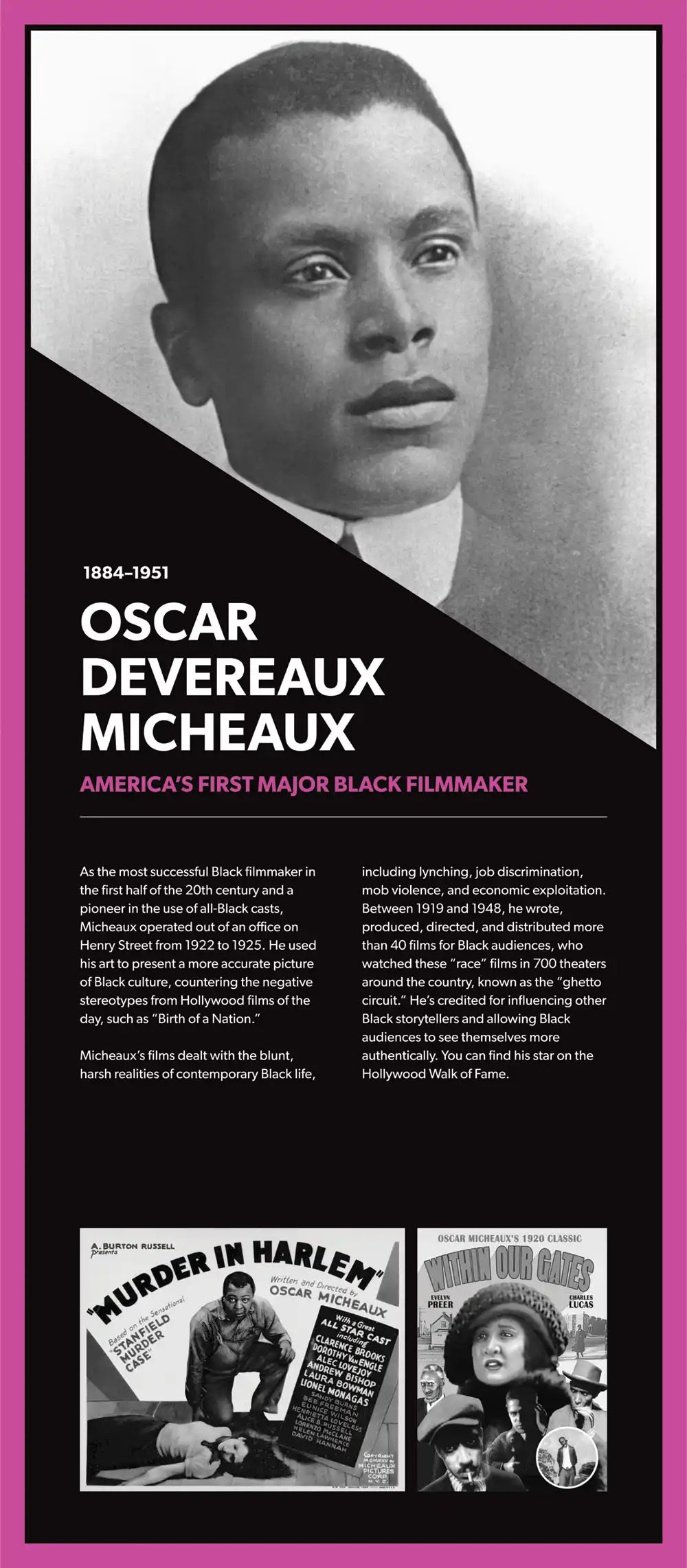 Melrose Plaza Oscar Devereaux Micheaux display