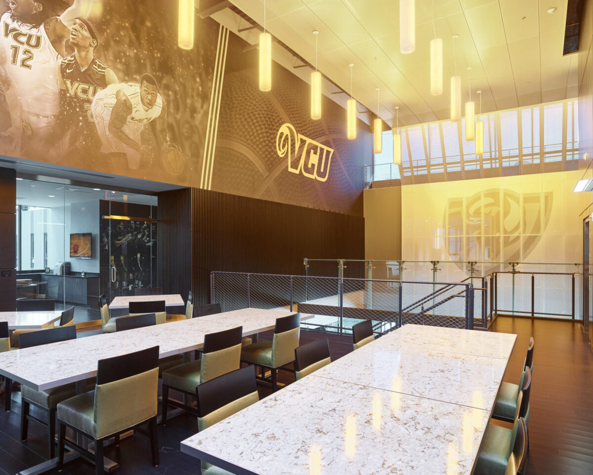 Basketball Development Center meeting space graphics