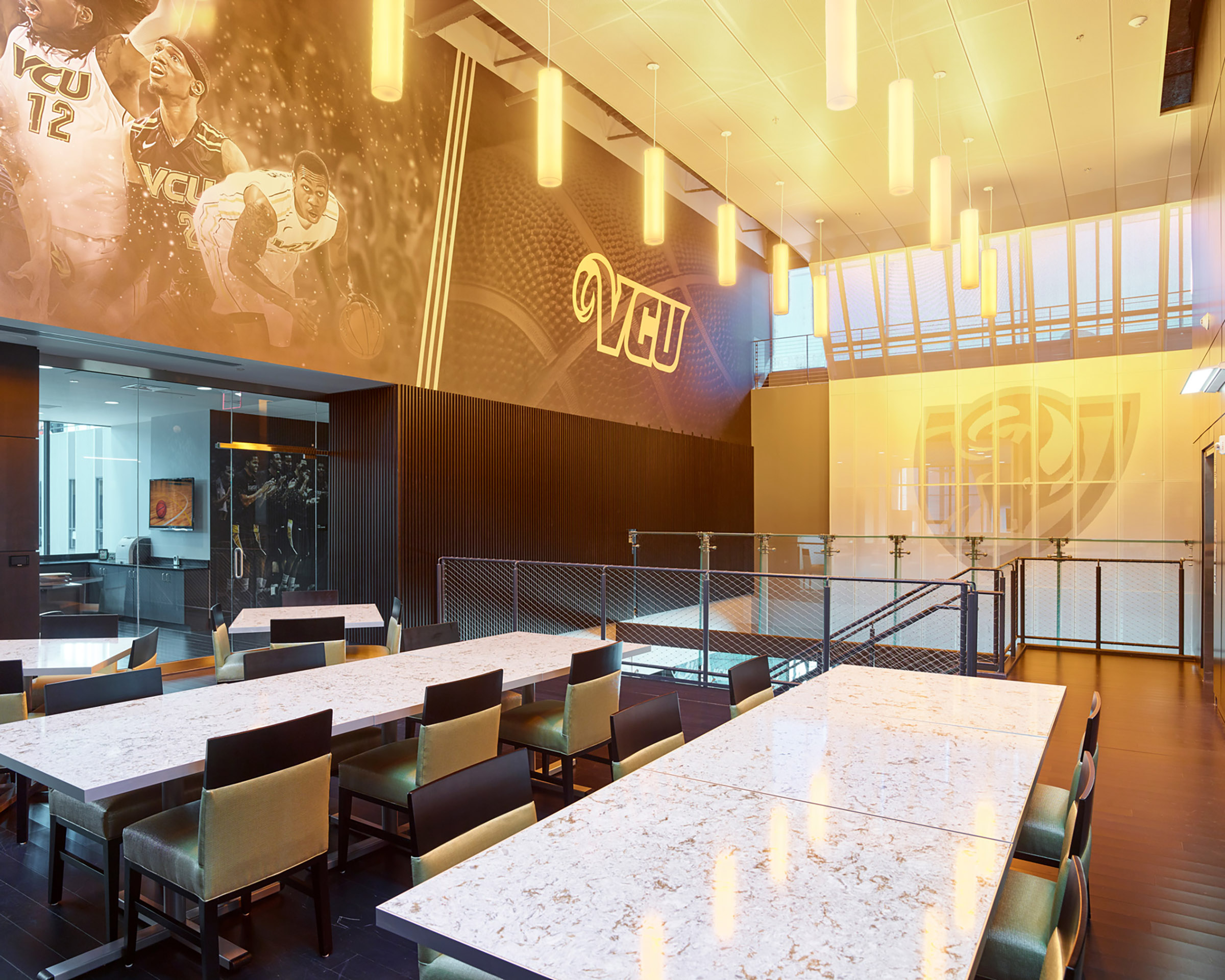 Basketball Development Center meeting space graphics