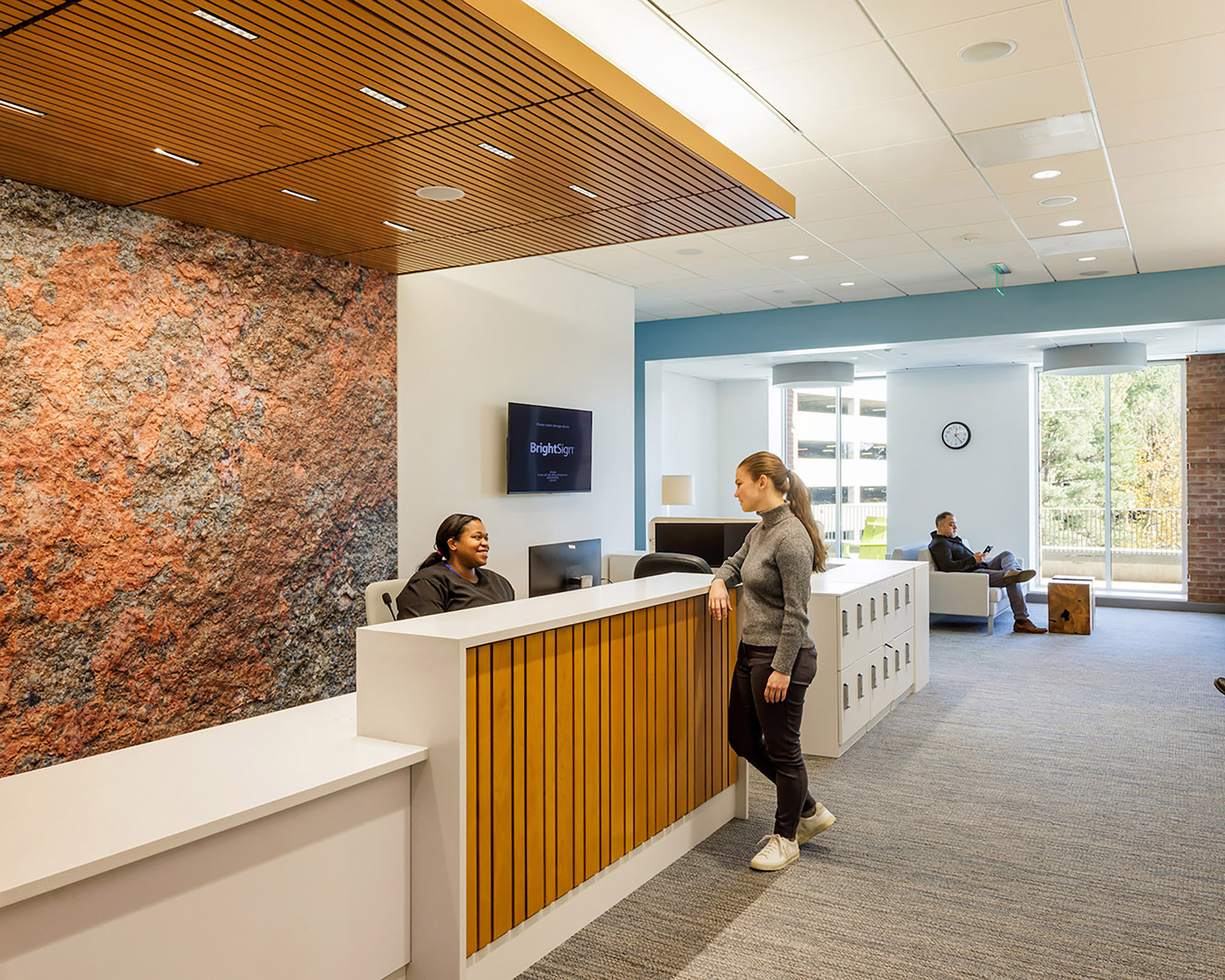 A waiting room at Student Health & Wellness Center