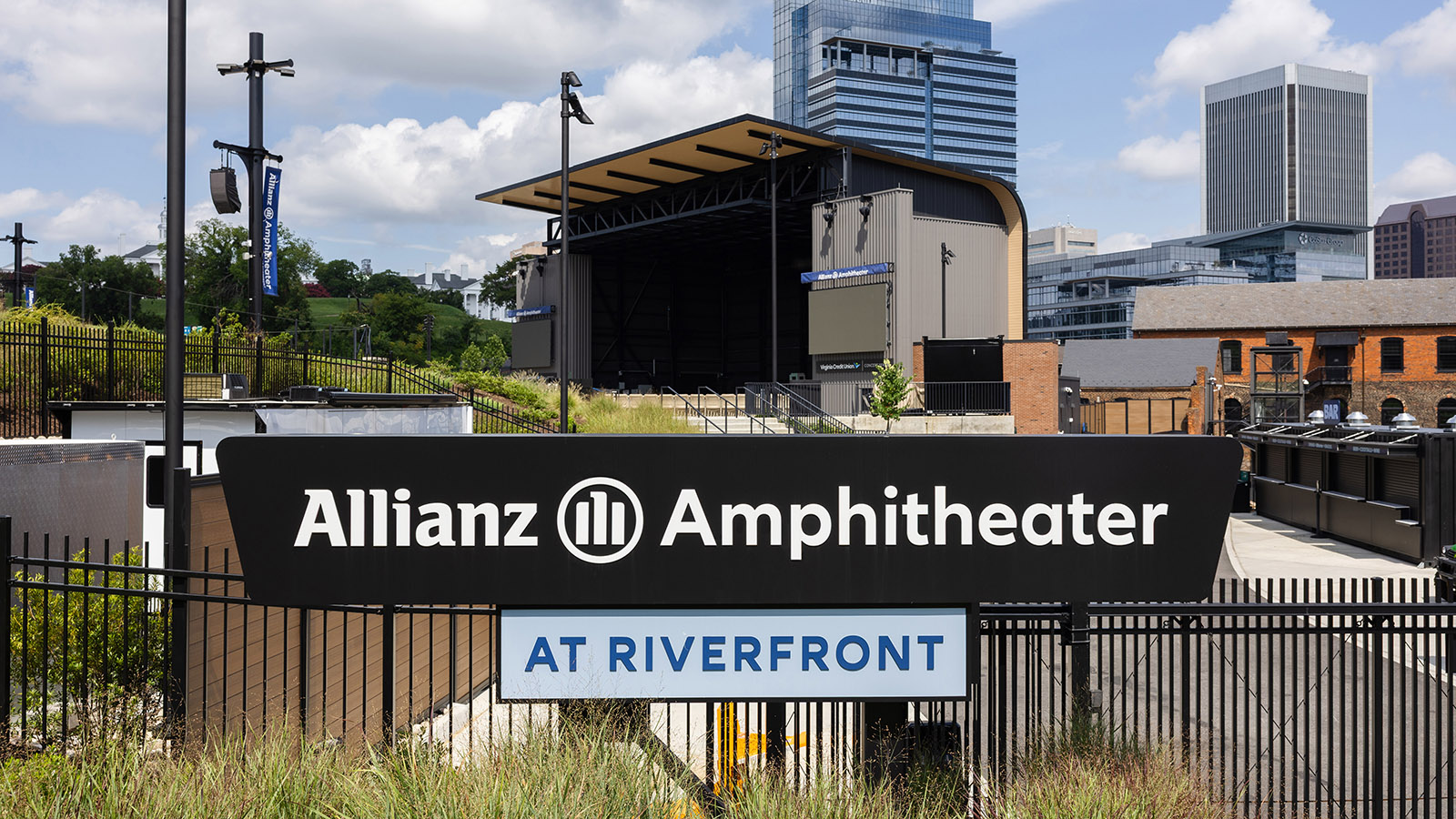 Allianz Amphitheater Entrance sign