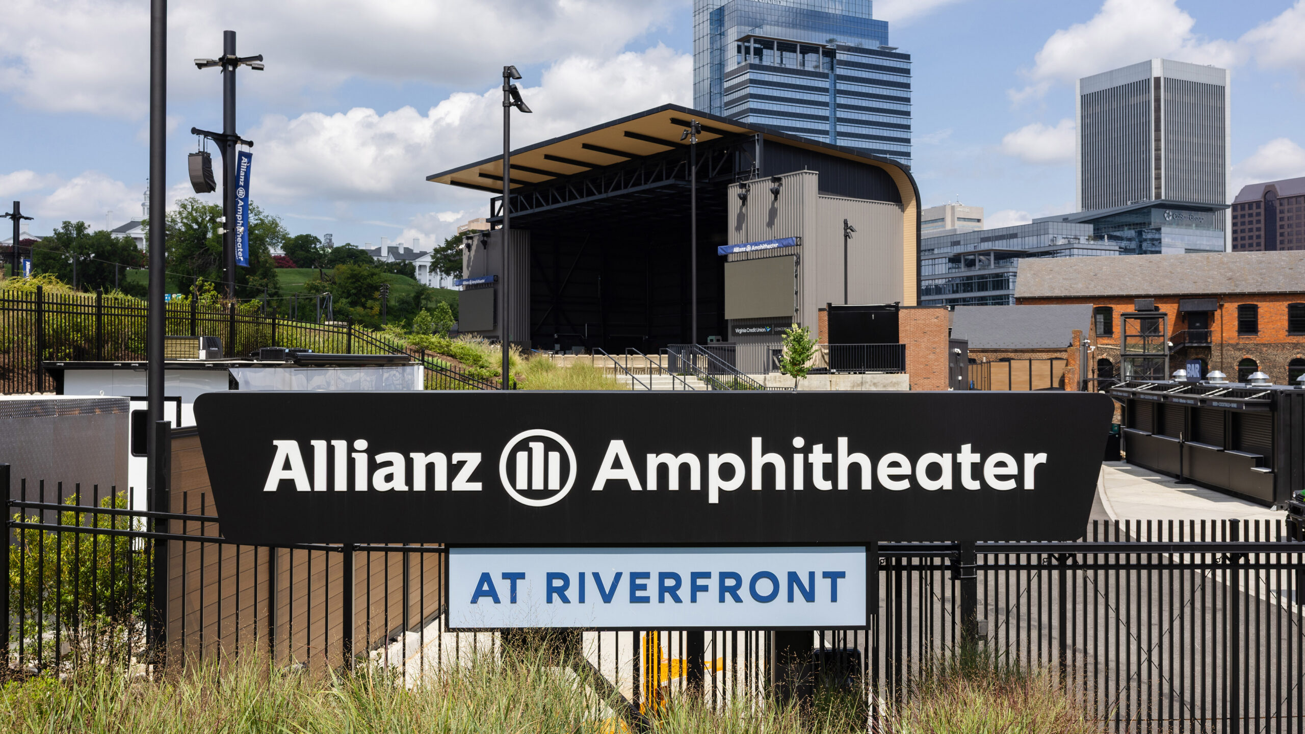 Allianz Amphitheater Entrance sign